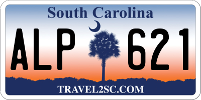 SC license plate ALP621