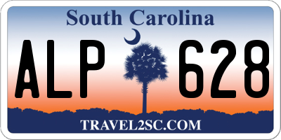 SC license plate ALP628