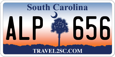 SC license plate ALP656