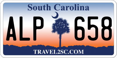 SC license plate ALP658