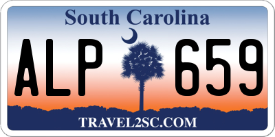 SC license plate ALP659