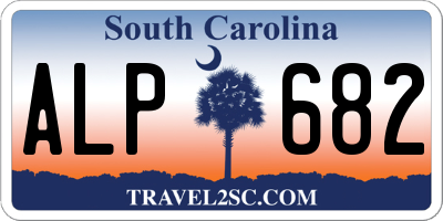 SC license plate ALP682