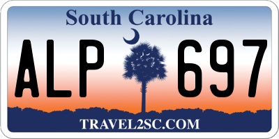 SC license plate ALP697