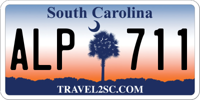 SC license plate ALP711