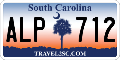 SC license plate ALP712