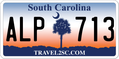 SC license plate ALP713