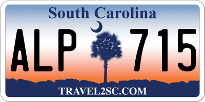 SC license plate ALP715