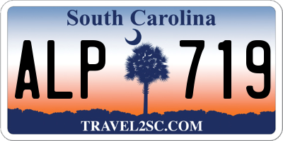 SC license plate ALP719
