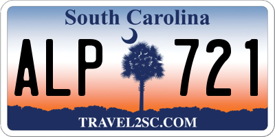 SC license plate ALP721