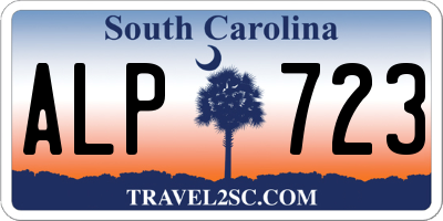 SC license plate ALP723