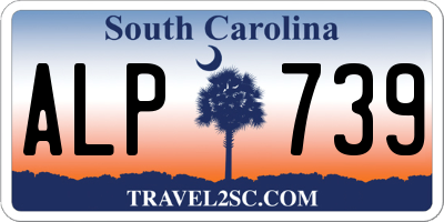 SC license plate ALP739