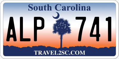 SC license plate ALP741