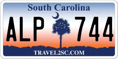 SC license plate ALP744