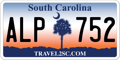 SC license plate ALP752