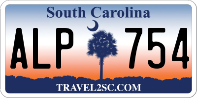 SC license plate ALP754