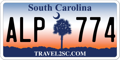 SC license plate ALP774