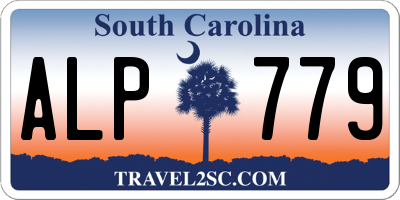 SC license plate ALP779