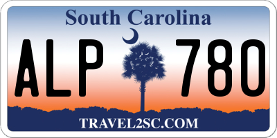 SC license plate ALP780