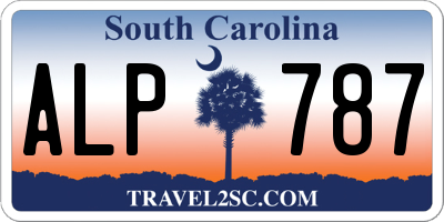 SC license plate ALP787