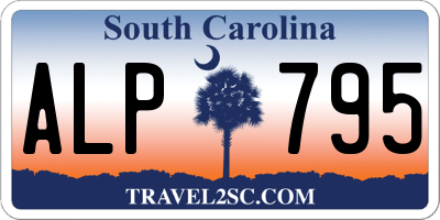 SC license plate ALP795