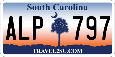 SC license plate ALP797