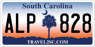 SC license plate ALP828