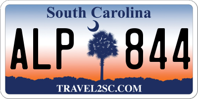 SC license plate ALP844