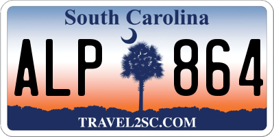 SC license plate ALP864