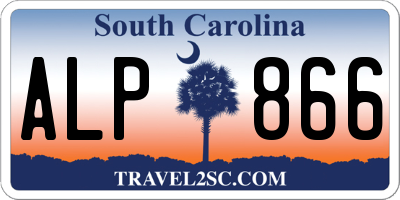 SC license plate ALP866