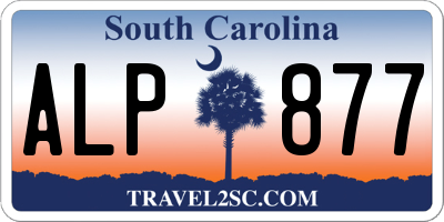 SC license plate ALP877