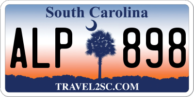 SC license plate ALP898