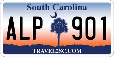 SC license plate ALP901