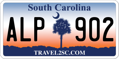 SC license plate ALP902