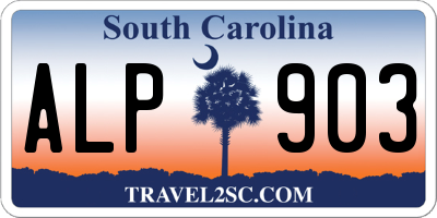 SC license plate ALP903