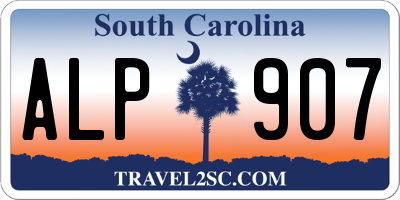 SC license plate ALP907