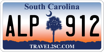 SC license plate ALP912