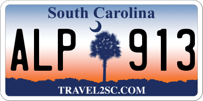 SC license plate ALP913