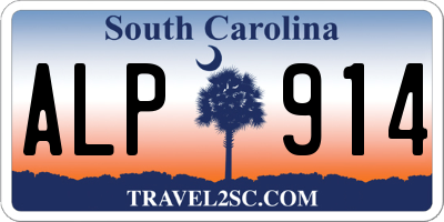 SC license plate ALP914