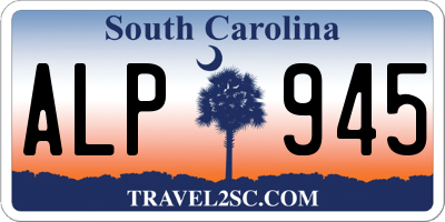 SC license plate ALP945