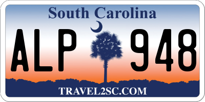 SC license plate ALP948