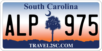 SC license plate ALP975