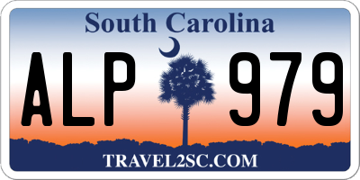 SC license plate ALP979