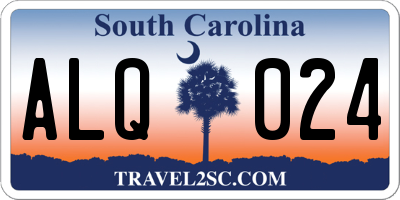 SC license plate ALQ024