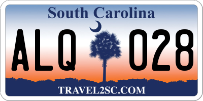 SC license plate ALQ028