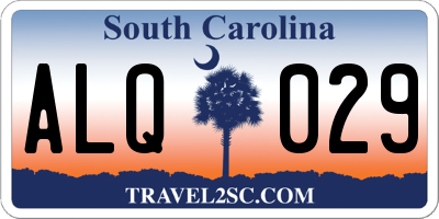 SC license plate ALQ029