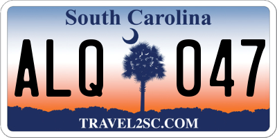 SC license plate ALQ047