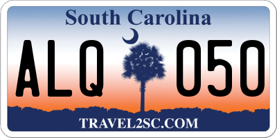SC license plate ALQ050