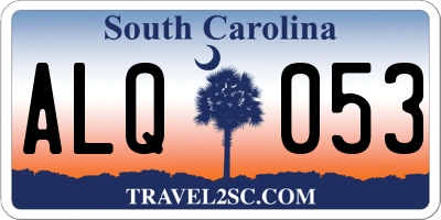 SC license plate ALQ053