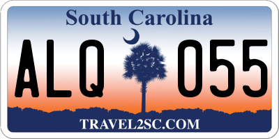 SC license plate ALQ055