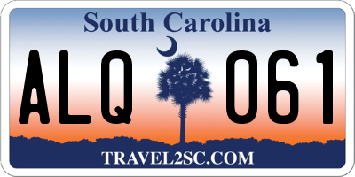 SC license plate ALQ061